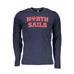 North Sails Blu Baumwoll-T-Shirt für Herren