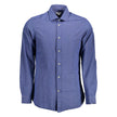 U.S. POLO ASSN. Herrenhemd aus blauer Baumwolle