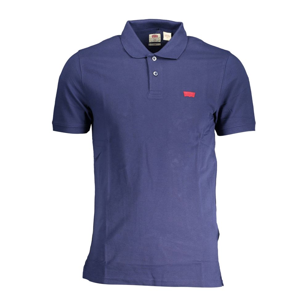 Levi's Men's Blue Cotton Polo Shirt