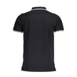 Norway 1963 Schwarzes Herren-Poloshirt aus Baumwolle