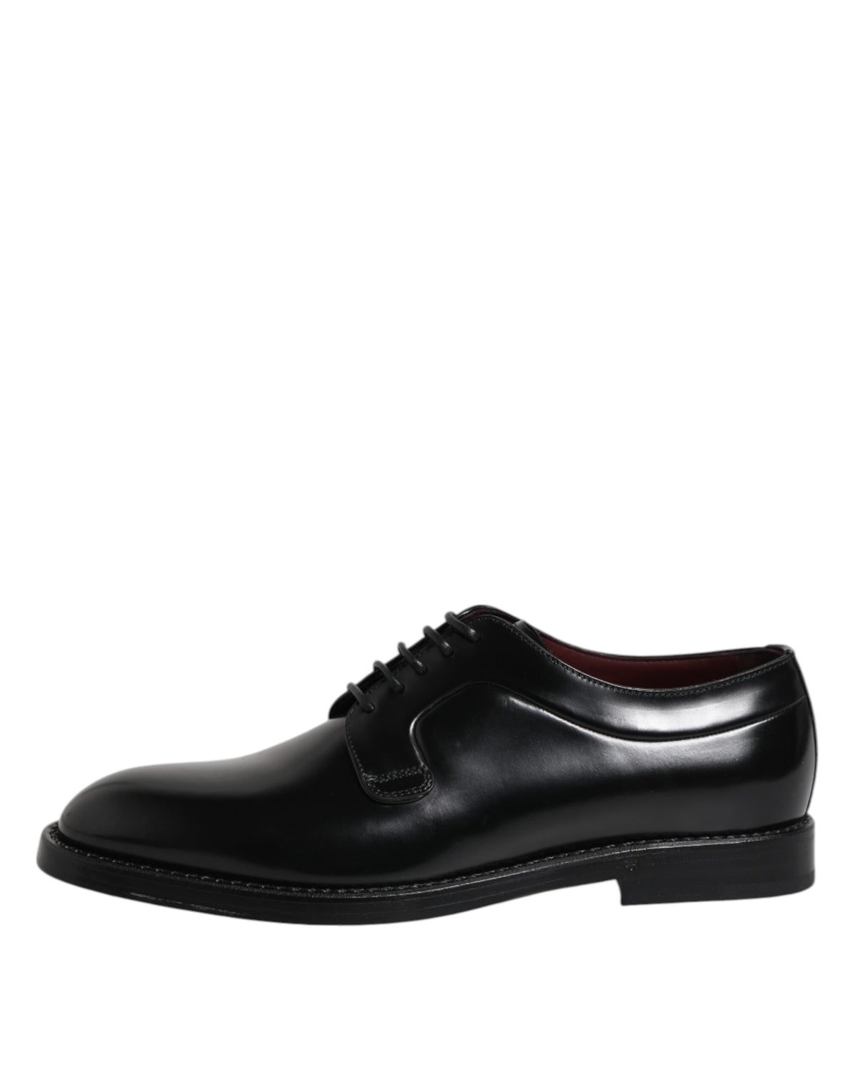 Dolce & Gabbana Black Leather Lace-Up Derby Dress Formal Shoes
