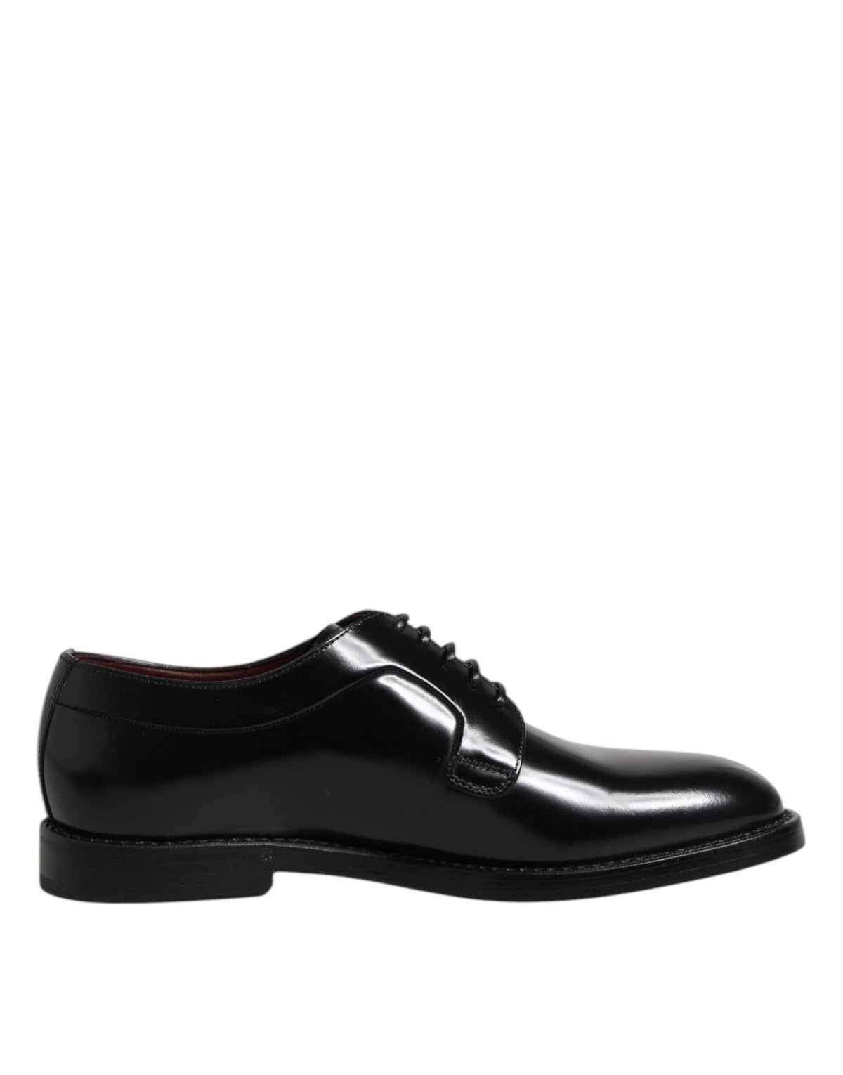 Dolce & Gabbana Black Leather Lace-Up Derby Dress Formal Shoes