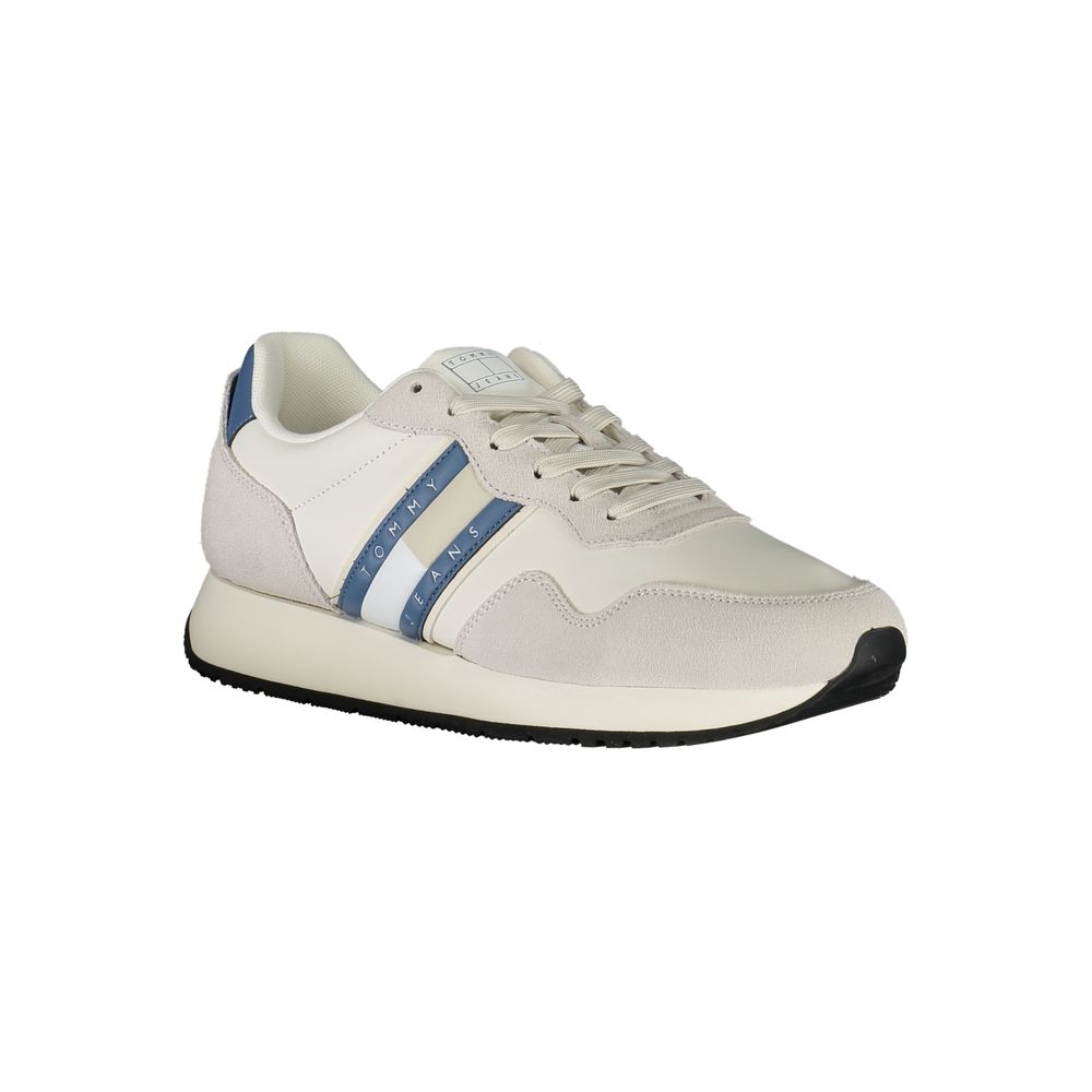 Tommy Hilfiger White Leather Men's Sneaker