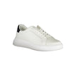 Calvin Klein Schlichte weiße Sneakers mit kontrastierenden Akzenten