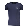 Cavalli Class Blaues Baumwoll-T-Shirt für Herren