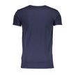 Cavalli Class Blaues Baumwoll-T-Shirt für Herren