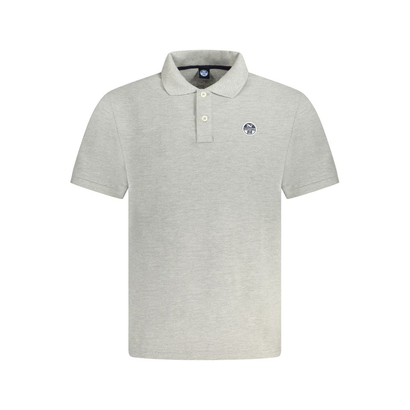 North Sails Grigio Baumwoll-Herrenpoloshirt