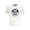 North Sails Weißes Baumwoll-T-Shirt für Herren