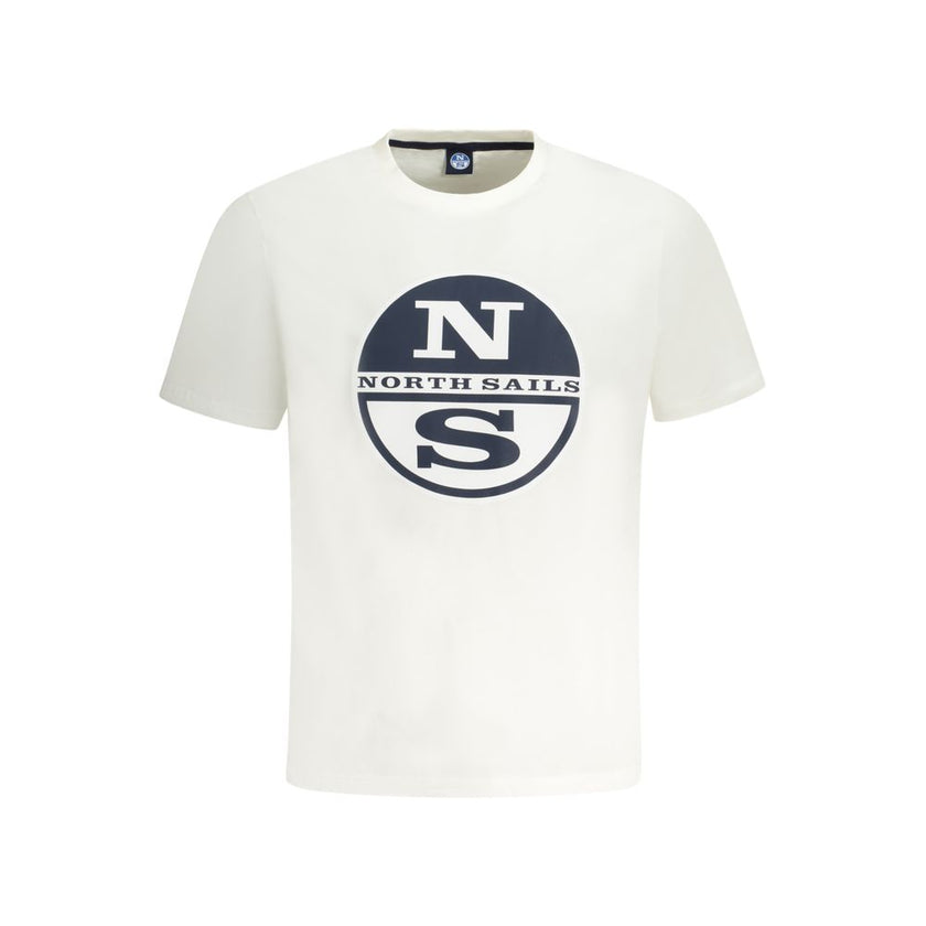 North Sails Weißes Baumwoll-T-Shirt für Herren