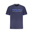 North Sails Blu Baumwoll-T-Shirt für Herren