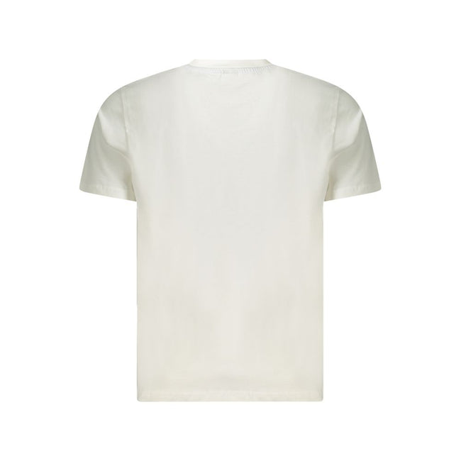 North Sails Bianco Baumwoll-T-Shirt für Herren