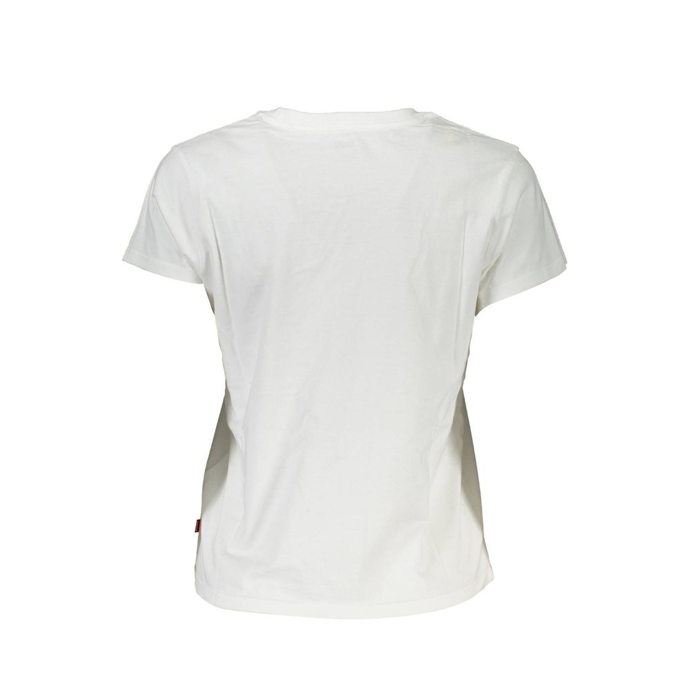 Levi's Women's White Cotton T-Shirt