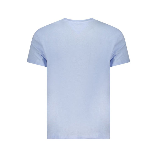 Tommy Hilfiger Azzurro Baumwoll-T-Shirt für Herren