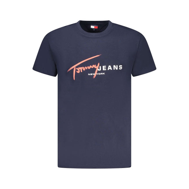 Tommy Hilfiger Blaues Baumwoll-T-Shirt für Herren