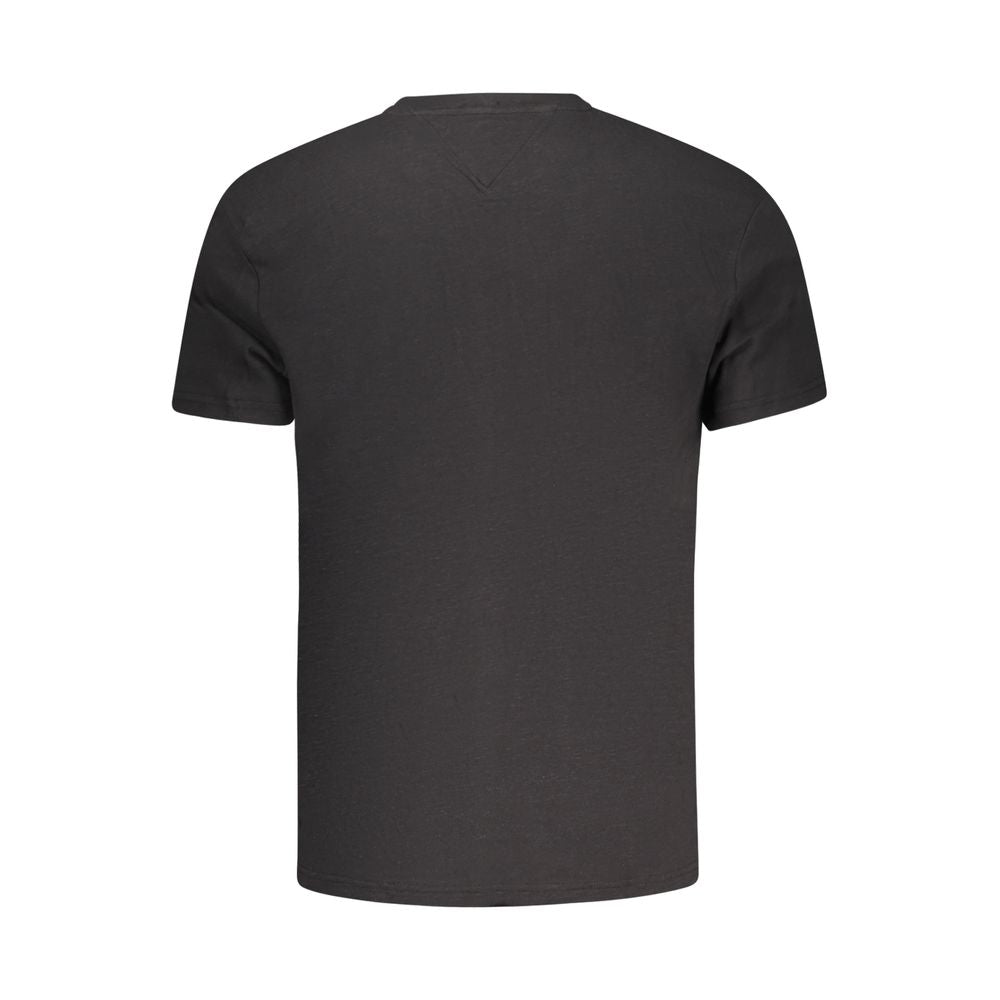 Tommy Hilfiger Men's Black Cotton T-Shirt