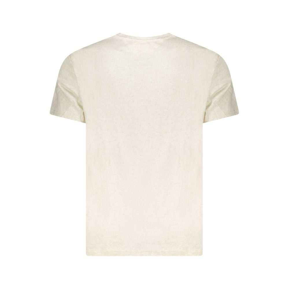 Tommy Hilfiger Men's Beige Cotton T-Shirt