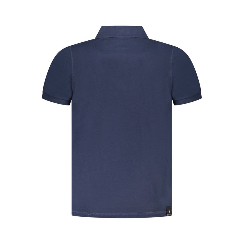 Accademia Militare Blu Cotton Herren Poloshirt