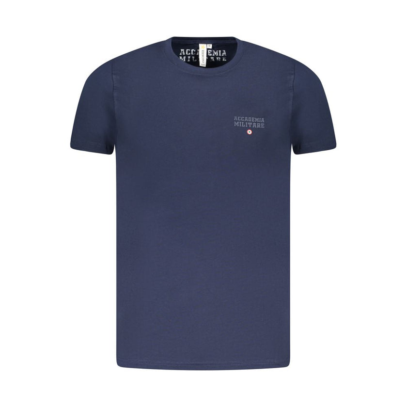 Accademia Militare Blaues Baumwoll-T-Shirt für Herren