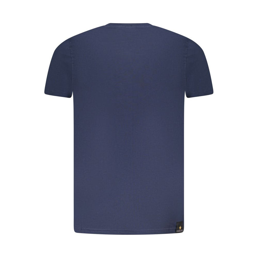 Accademia Militare Blaues Baumwoll-T-Shirt für Herren