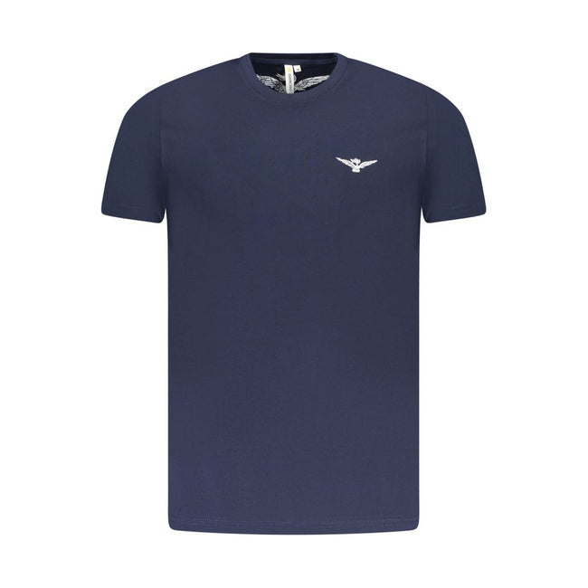 Accademia Militare Blu Baumwoll-T-Shirt für Herren