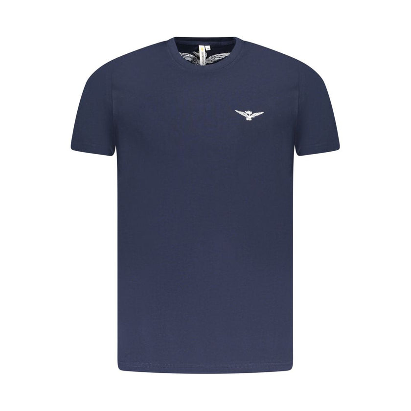 Accademia Militare Blu Baumwoll-T-Shirt für Herren