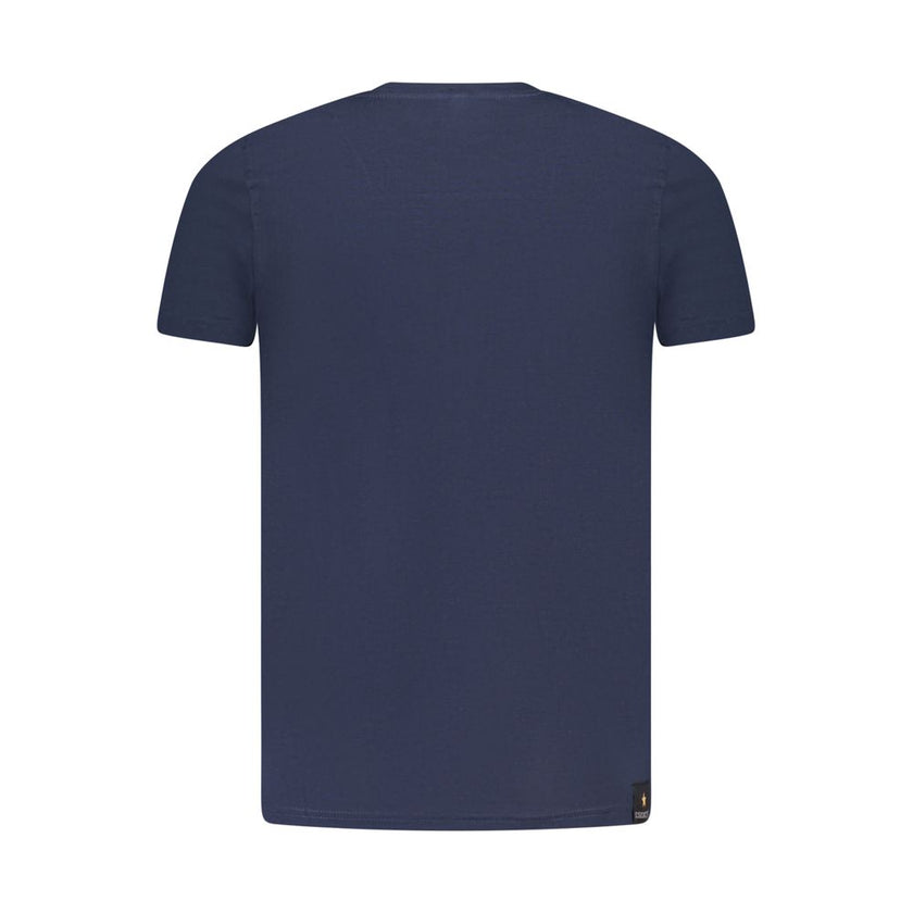 Accademia Militare Blu Baumwoll-T-Shirt für Herren
