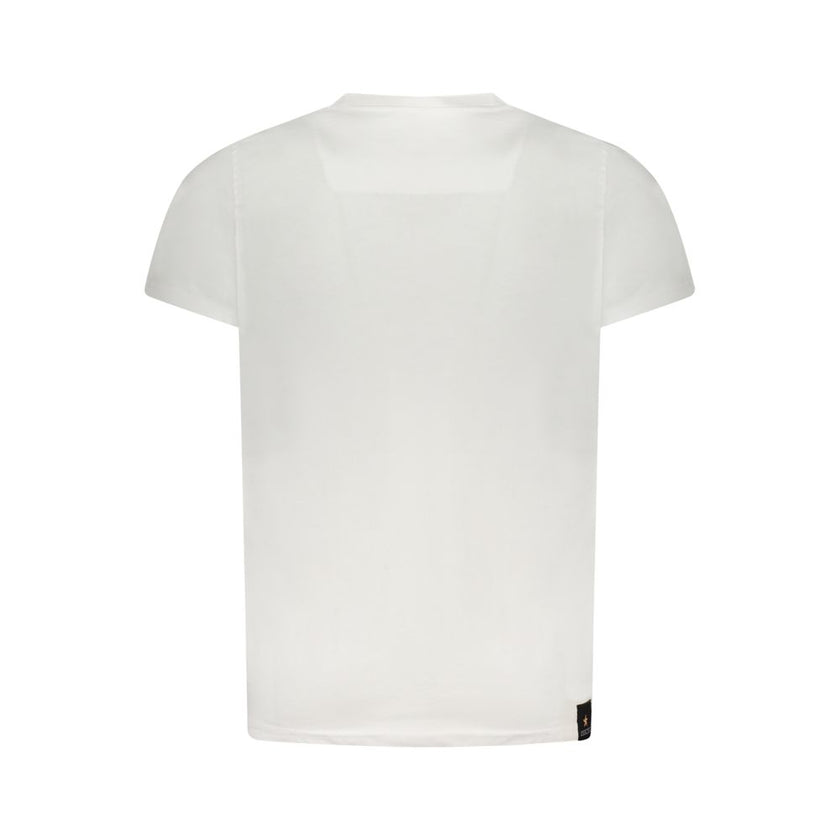 Accademia Militare Weißes Herren-T-Shirt aus Baumwolle