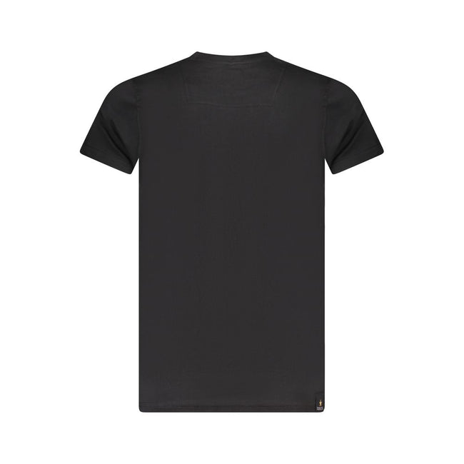 Accademia Militare Schwarzes Baumwoll-T-Shirt für Herren