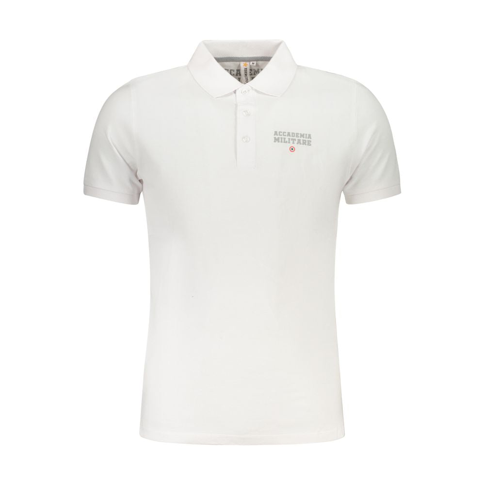 Accademia Militare Bianco Baumwoll-Herrenpoloshirt