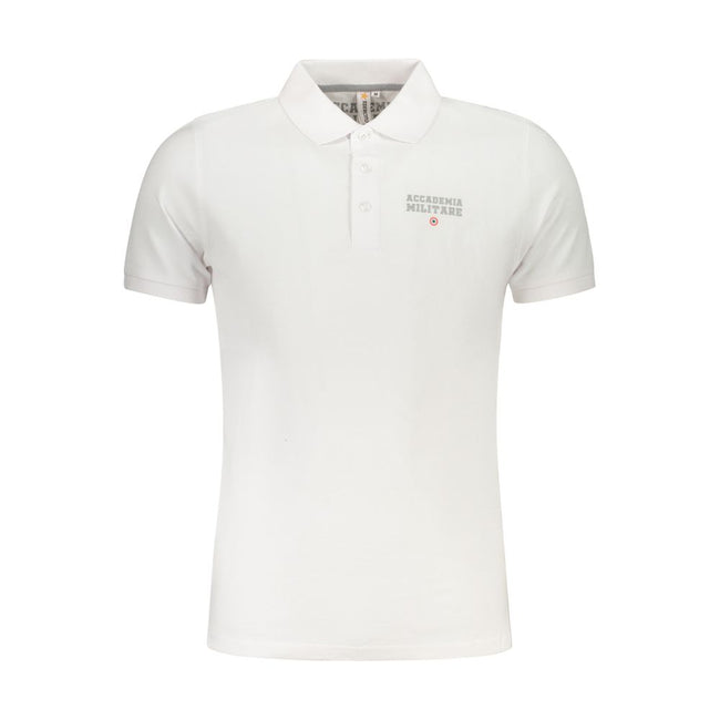 Accademia Militare Bianco Baumwoll-Herrenpoloshirt
