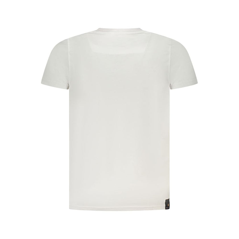 Accademia Militare Bianco Baumwoll-T-Shirt für Herren