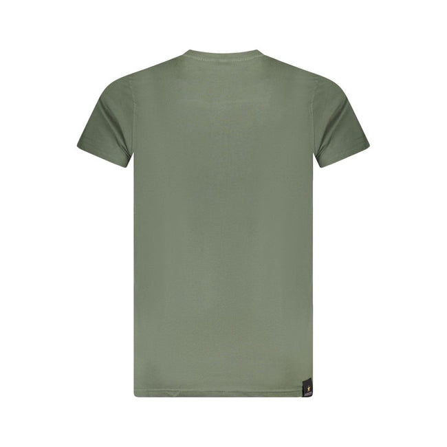 Accademia Militare Verde Baumwoll-T-Shirt für Herren