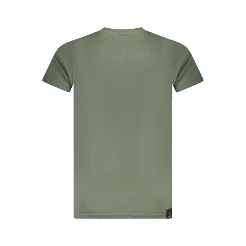 Accademia Militare Verde Baumwoll-T-Shirt für Herren