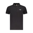 Accademia Militare Schwarzes Baumwoll-Poloshirt für Herren
