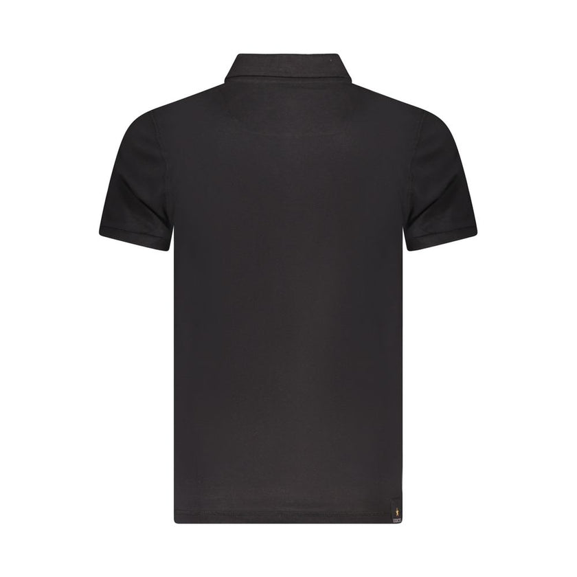 Accademia Militare Schwarzes Baumwoll-Poloshirt für Herren