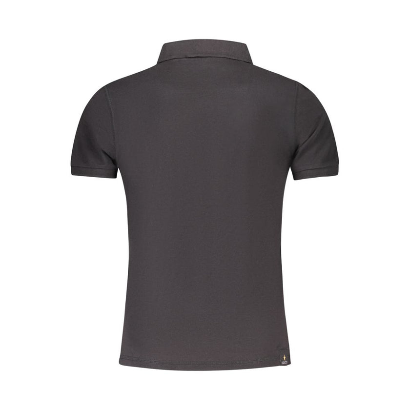 Accademia Militare Schwarzes Baumwoll-Poloshirt für Herren