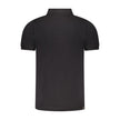Accademia Militare Schwarzes Herren-Poloshirt aus Baumwolle