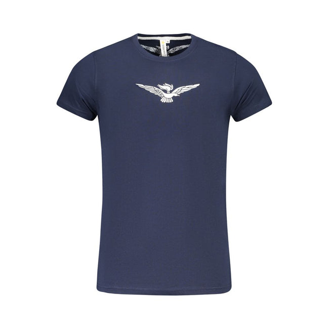 Accademia Militare Blaues Baumwoll-T-Shirt für Herren