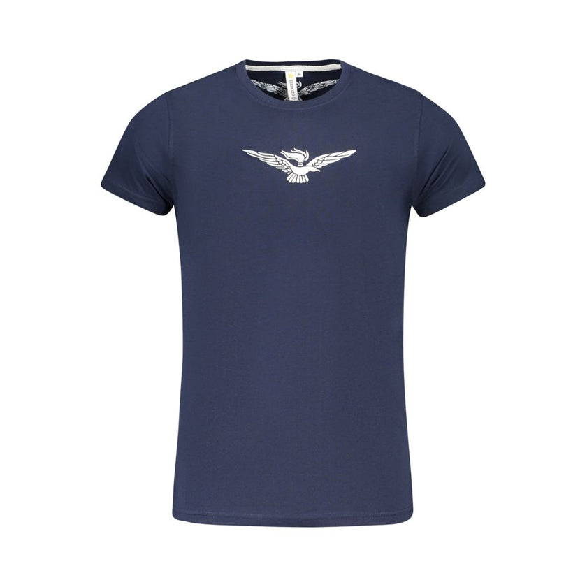 Accademia Militare Blaues Baumwoll-T-Shirt für Herren