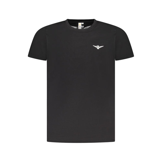 Accademia Militare Schwarzes Baumwoll-T-Shirt für Herren