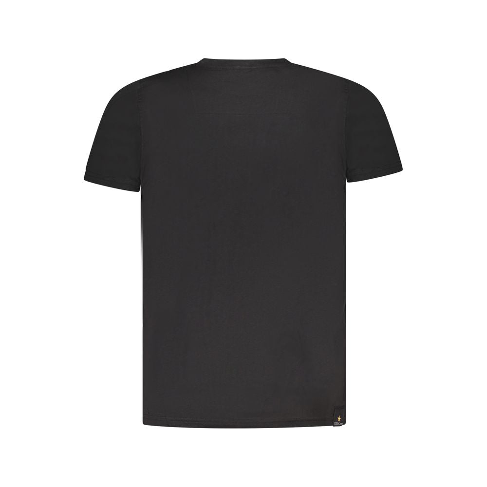 Accademia Militare Schwarzes Baumwoll-T-Shirt für Herren