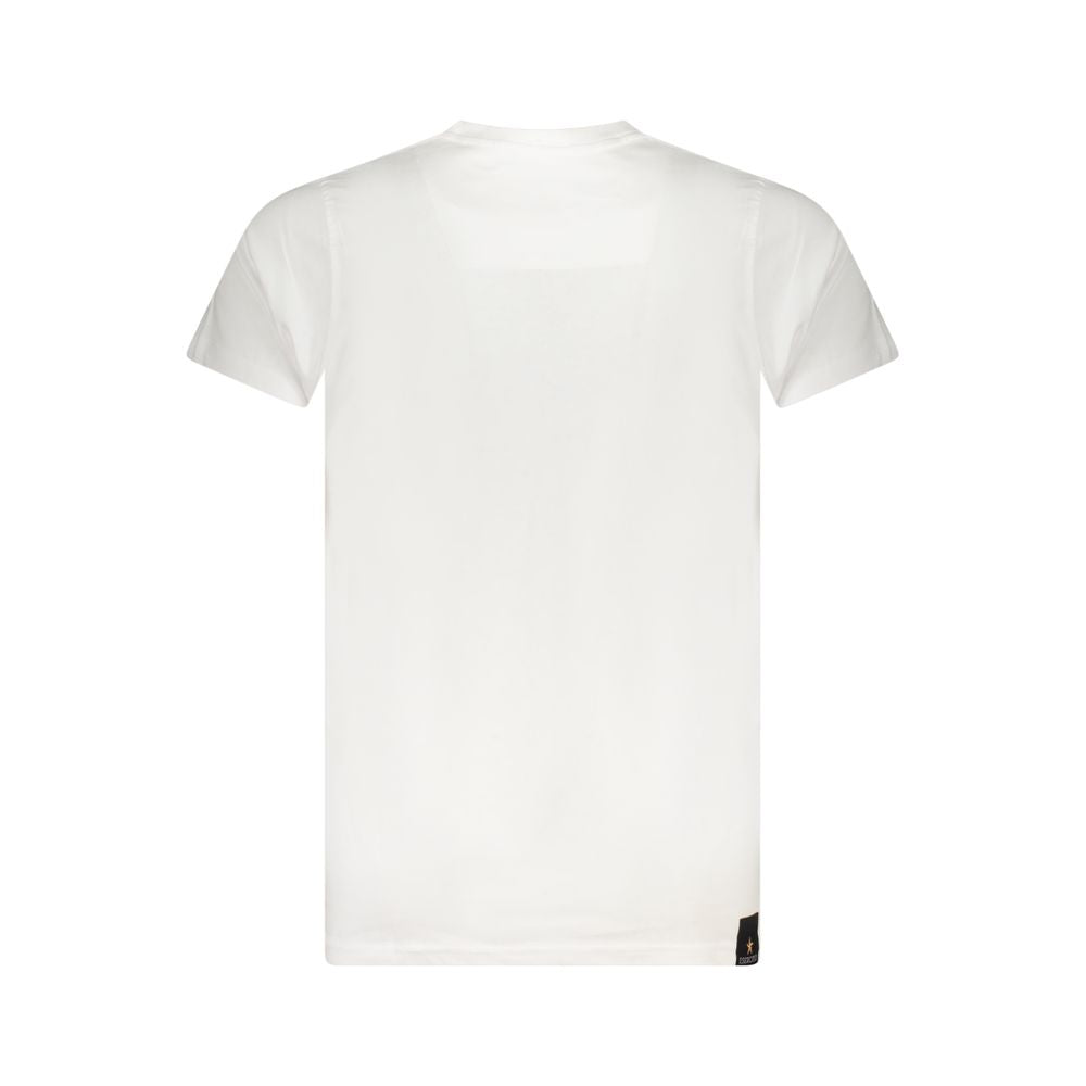 Accademia Militare Bianco Baumwoll-T-Shirt für Herren