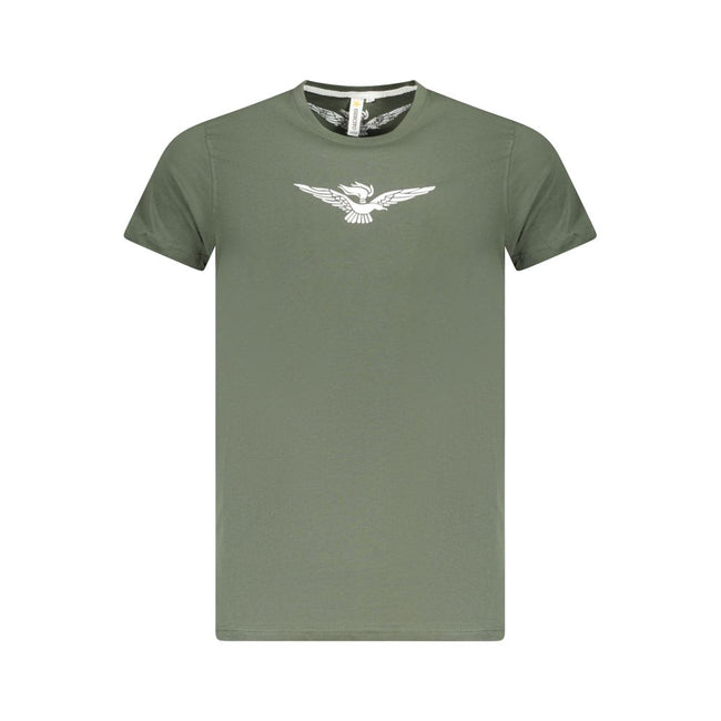 Accademia Militare Verde Baumwoll-T-Shirt für Herren