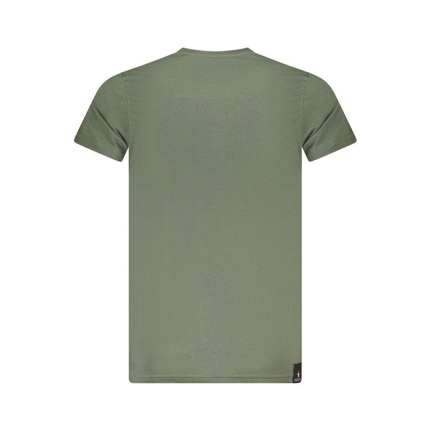 Accademia Militare Verde Baumwoll-T-Shirt für Herren