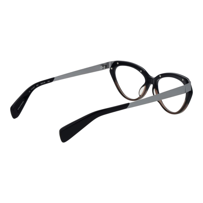 Yohji Yamamoto Schwarze Acetatbrille (Gestell)