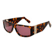 GCDS braune Sonnenbrille aus Acetat