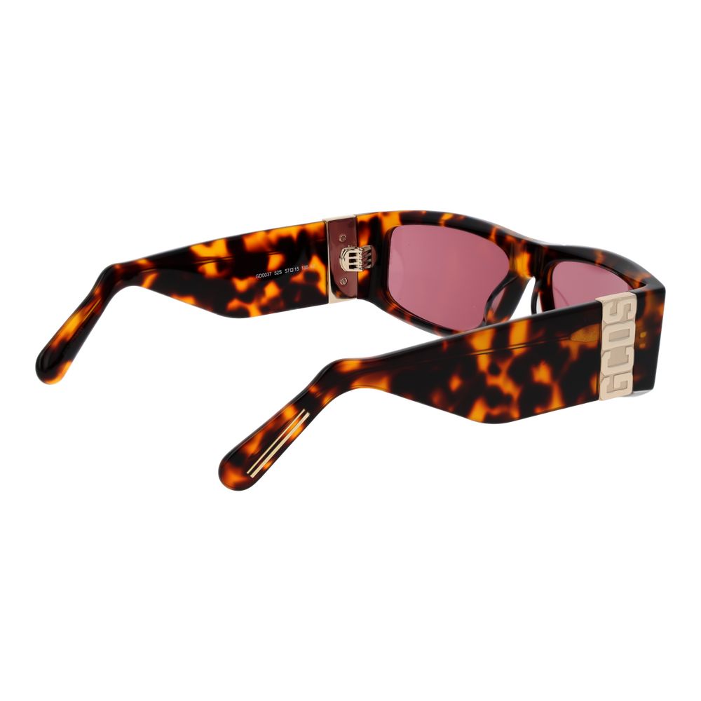 GCDS braune Sonnenbrille aus Acetat