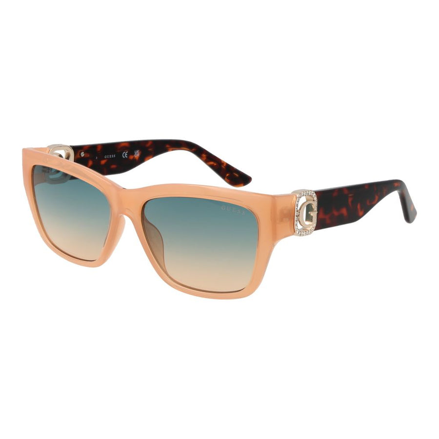 Guess Beige Stainless Steel Sunglasses