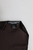Dolce & Gabbana Brauner DG Crown Silk Square Herren Foulardschal