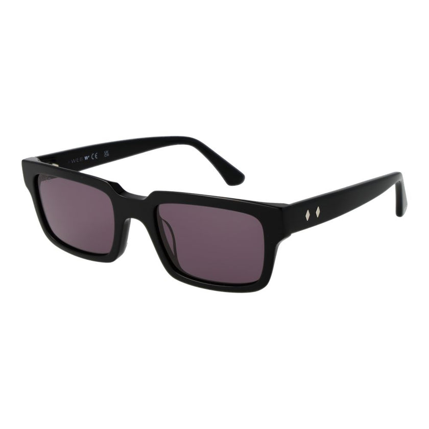 Web Schwarze Sonnenbrille aus Acetat